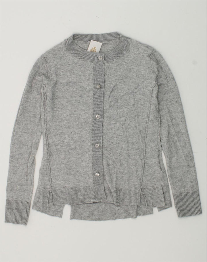 DONDUP Girls Cardigan Sweater 5-6 Years Grey Viscose | Vintage Dondup | Thrift | Second-Hand Dondup | Used Clothing | Messina Hembry 