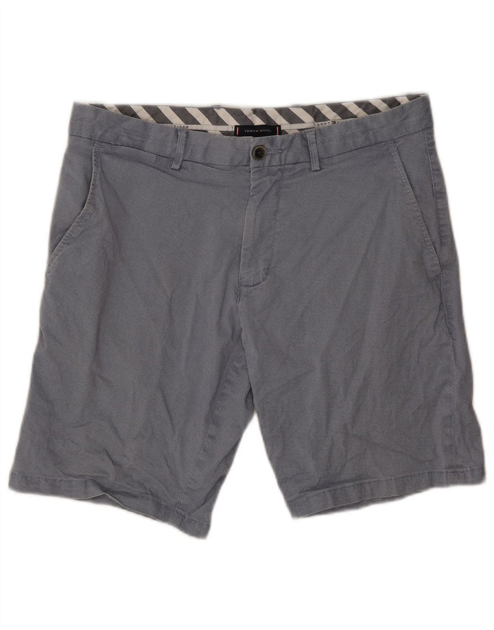 Tommy Hilfiger Pantalones cortos chinos para hombre W33 Algodón azul medio