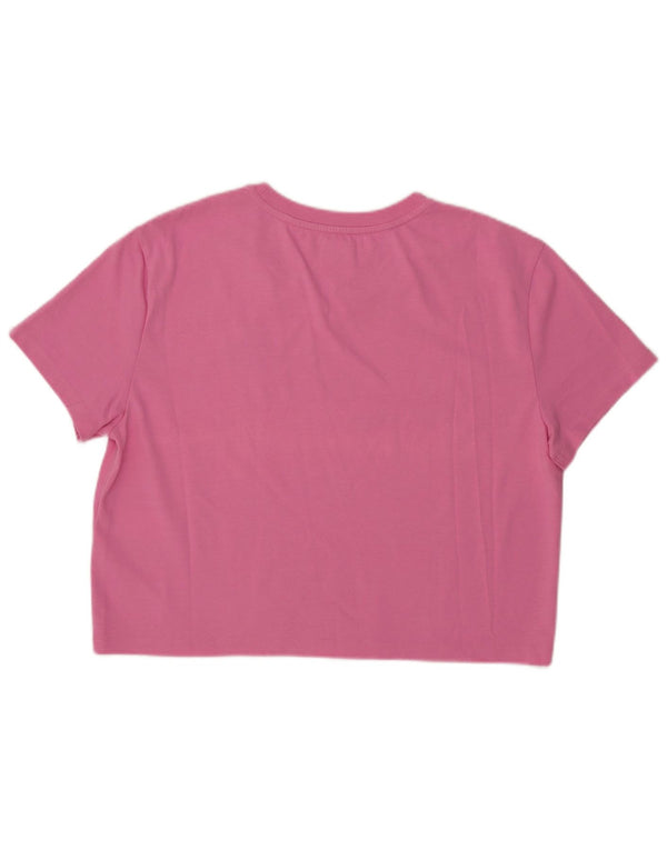 Tommy Hilfiger Camiseta corta para mujer UK 40 Grande Rosa
