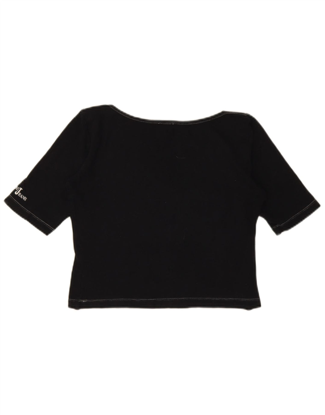 Armani Jeans Camiseta corta para mujer IT 44 Medium Black