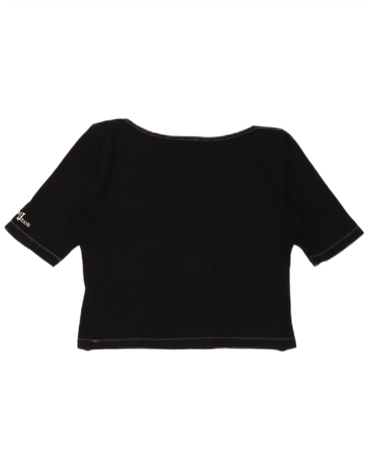 Armani Jeans Camiseta corta para mujer IT 44 Medium Black