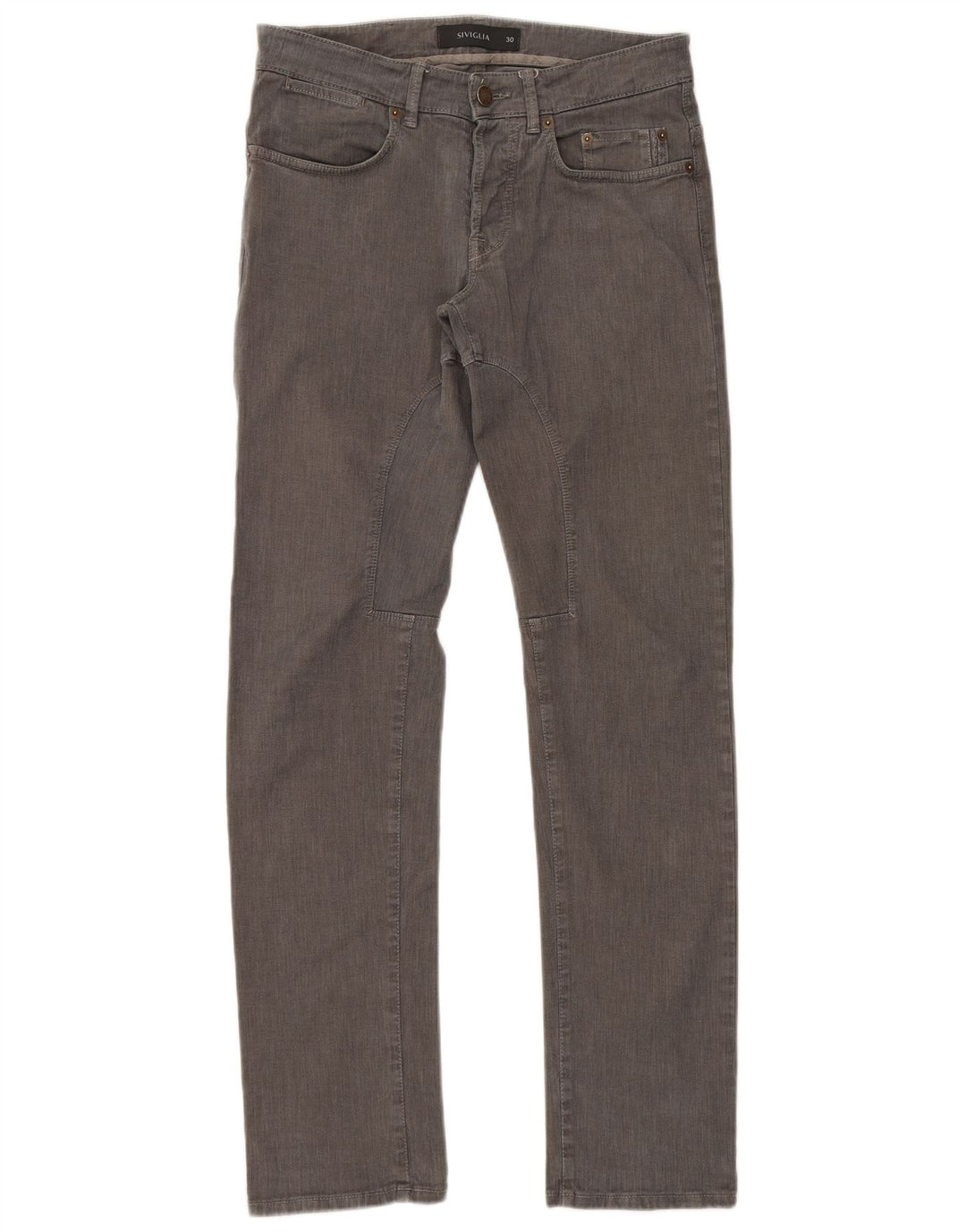 SIVIGLIA Vaqueros rectos para hombre W30 L32 Algodón gris