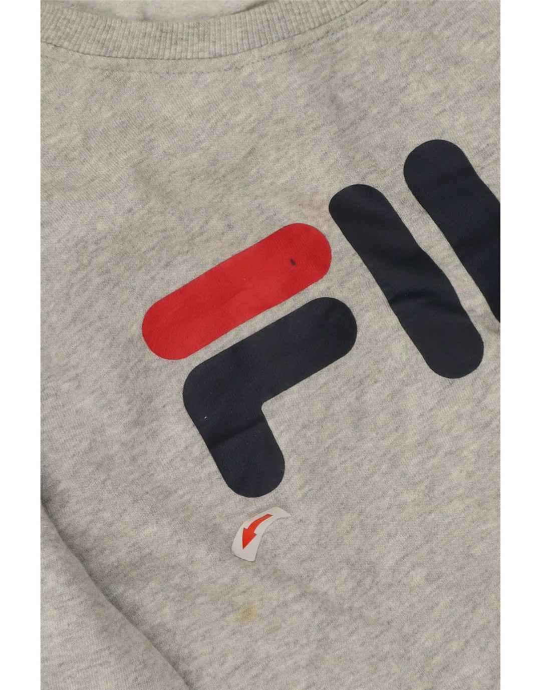 Fila Hombre Sudadera Gráfica Jersey De Algodón Moteado Gris Medio