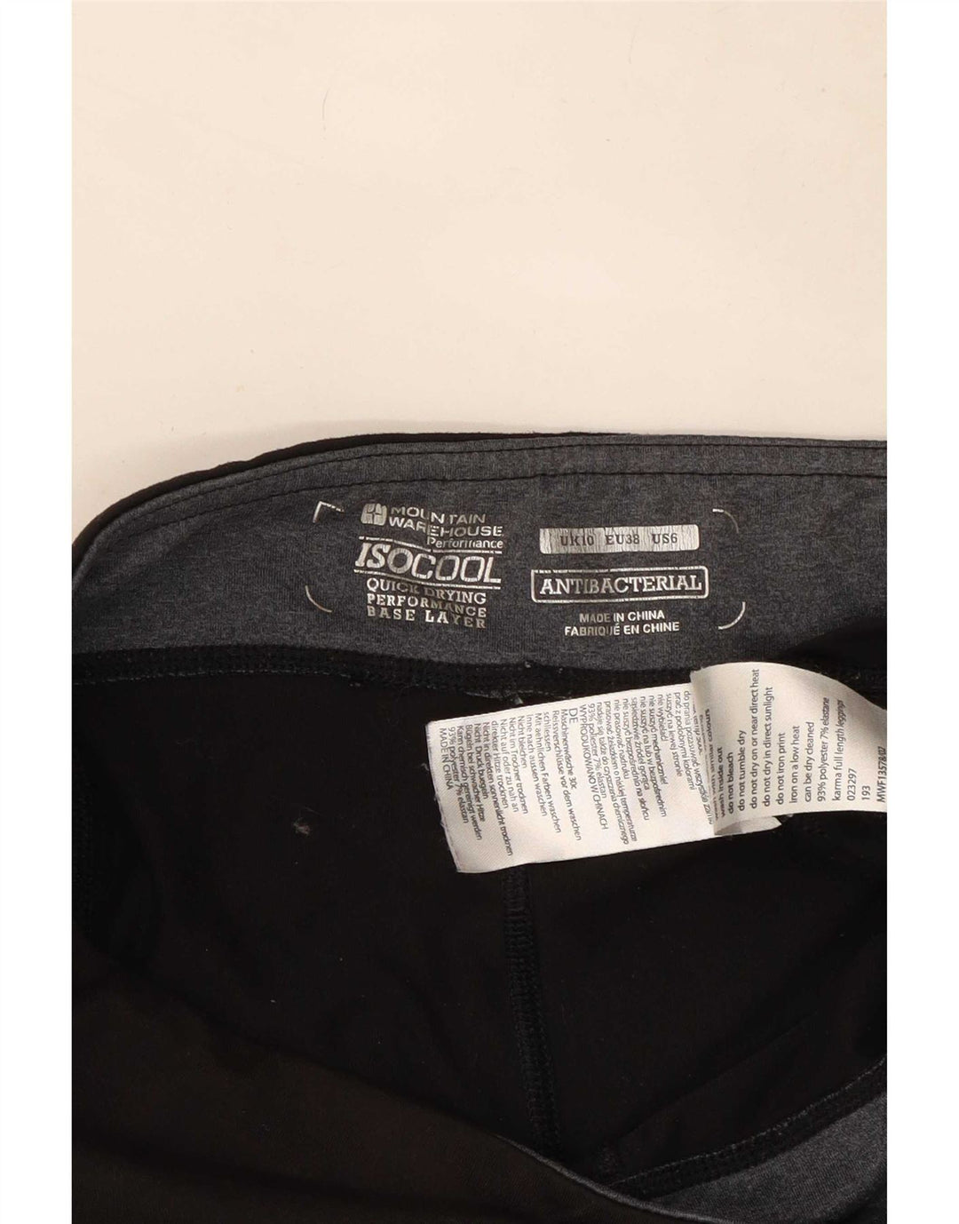 Leggings para mujer Mountain Warehouse UK 40 Small Poliéster negro