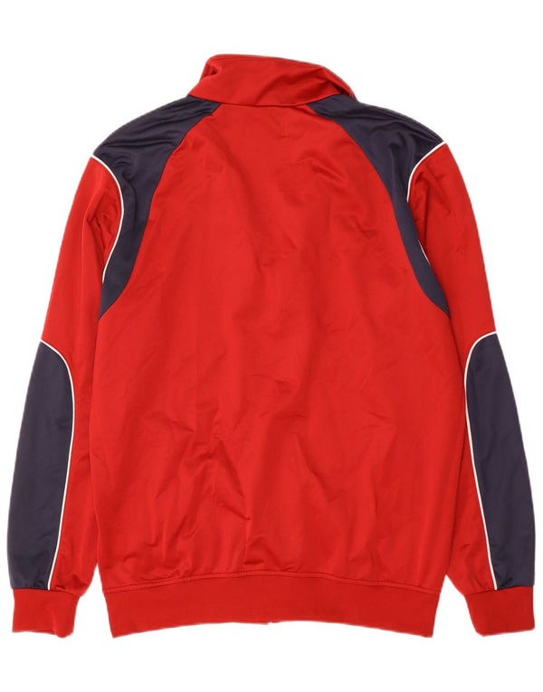 Kappa Hombre Chándal Top Chaqueta XL Rojo Colorblock Poliéster