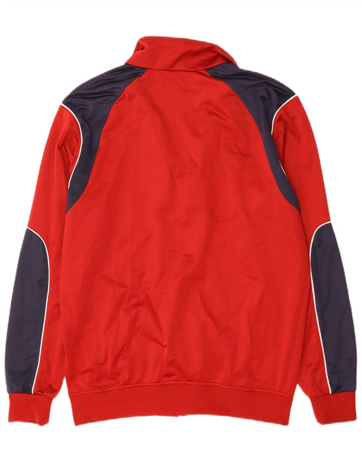 Kappa Hombre Chándal Top Chaqueta XL Rojo Colorblock Poliéster