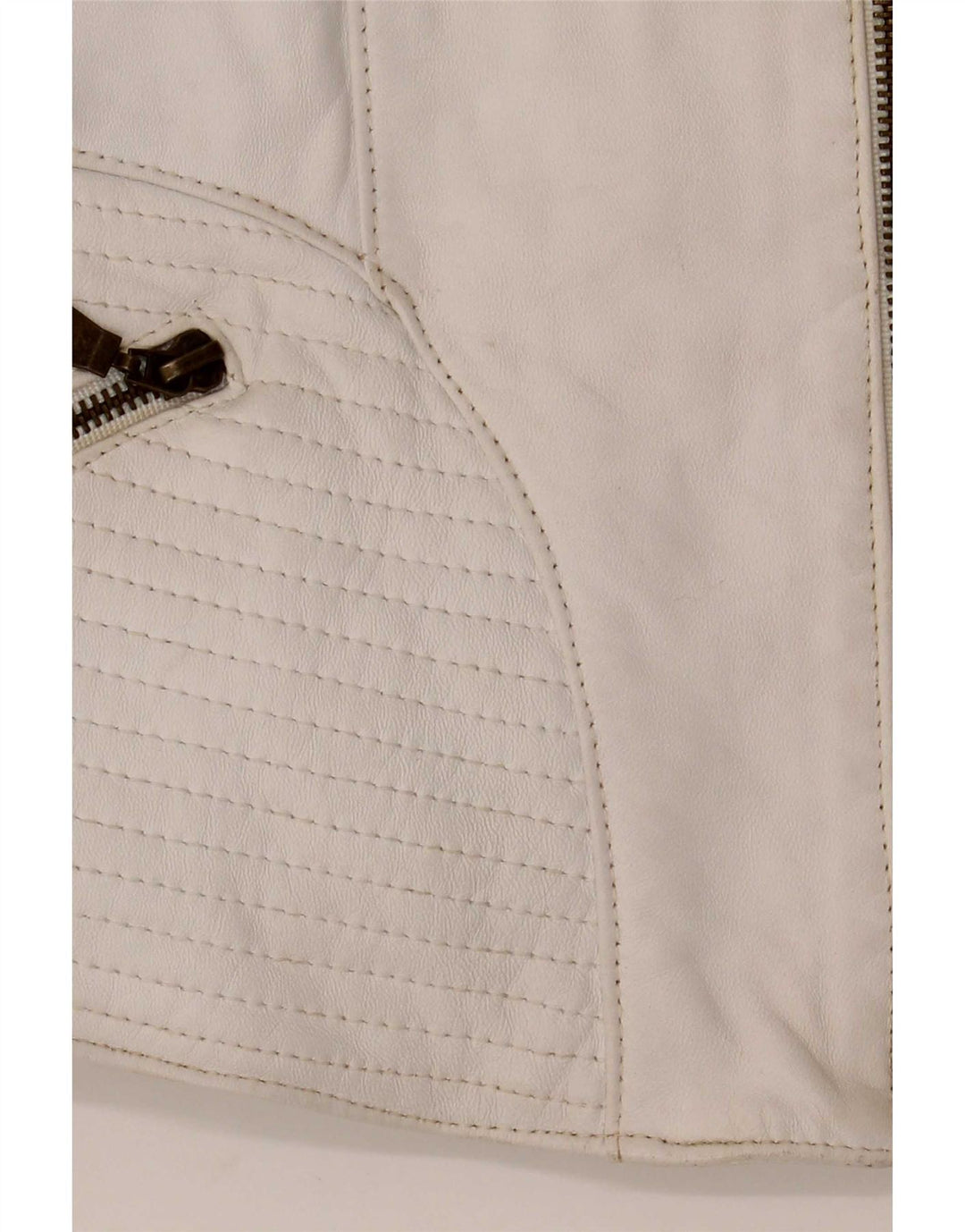 Schegge Chaqueta de cuero para mujer IT 52 2XL Blanco