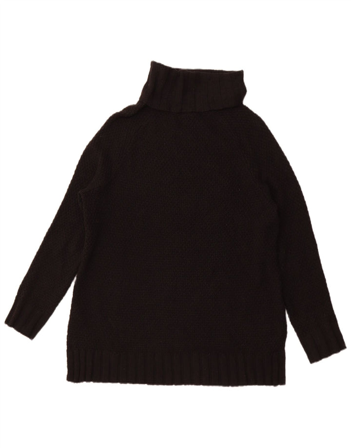 PATAGONIA Suéter extragrande con cuello vuelto para mujer UK 10 Small Black