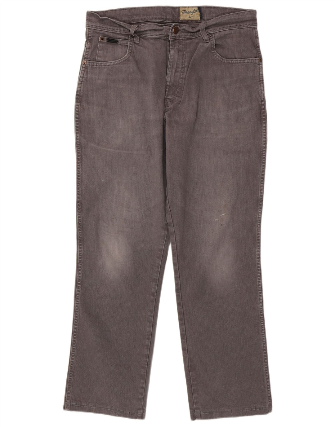 WRANGLER Vaqueros rectos elásticos Texas para hombre W34 L29 algodón gris