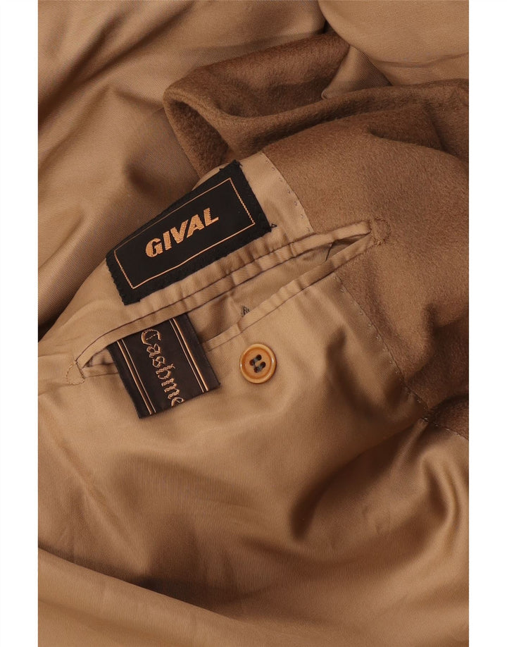 Vintage hombres abrigo Reino Unido 40 grande beige cachemira