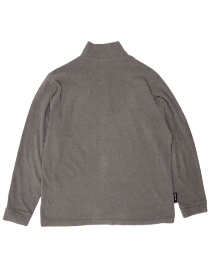 Jersey de forro polar con cuello y cremallera para hombre Invicta Poliéster gris grande