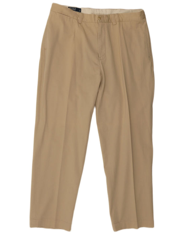 Polo Ralph Lauren Pantalones chinos rectos para hombre W38 L30 Algodón beige