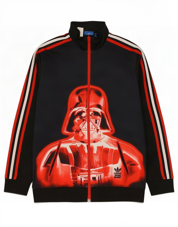 Adidas - Chaqueta de chándal con gráfico de Star Wars para niños, 15-16 años, color negro