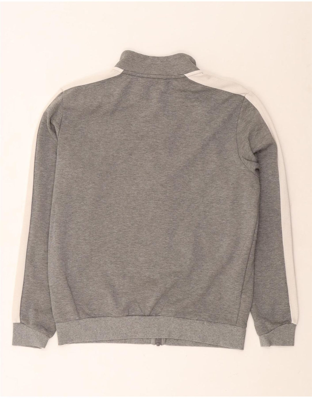 PUMA Chaqueta de chándal para hombre de algodón color block en gris medio