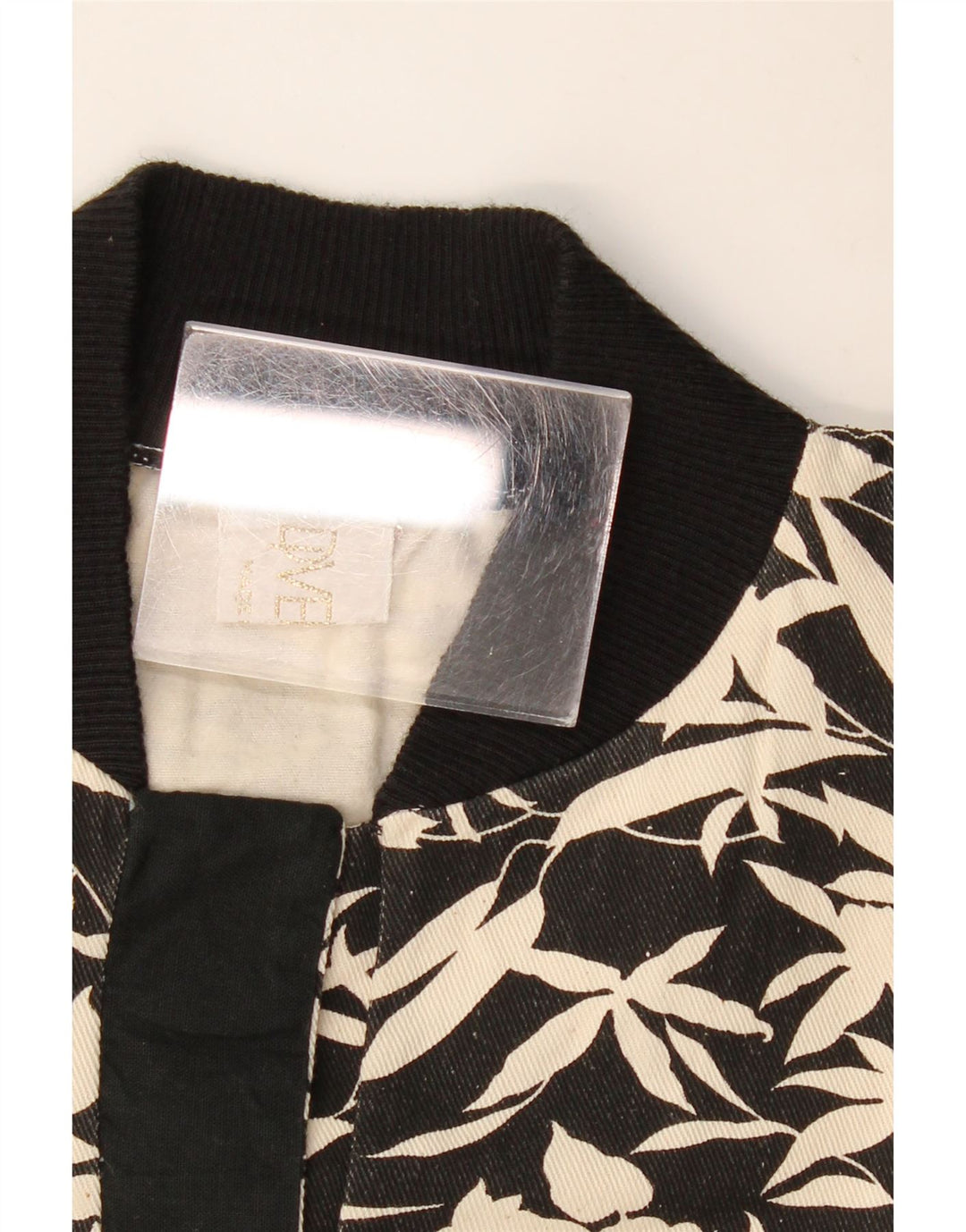 Vintage mujer sudadera jumper Reino Unido 16 grande negro floral