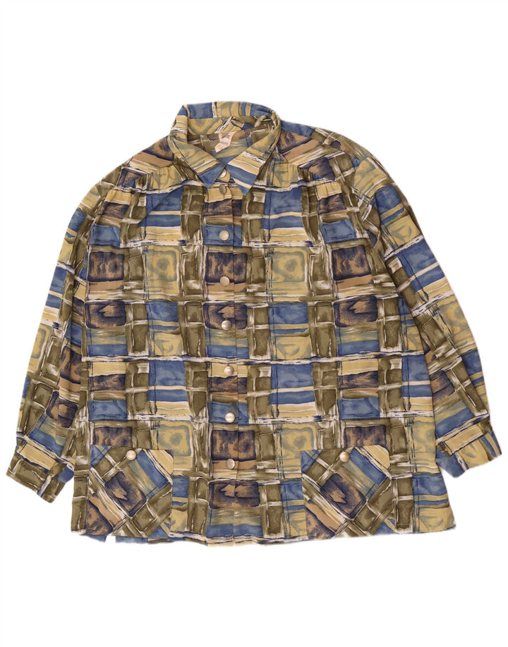 Frankenwalder Chaqueta Bomber para Mujer IT 52 2XL Patchwork Multicolor