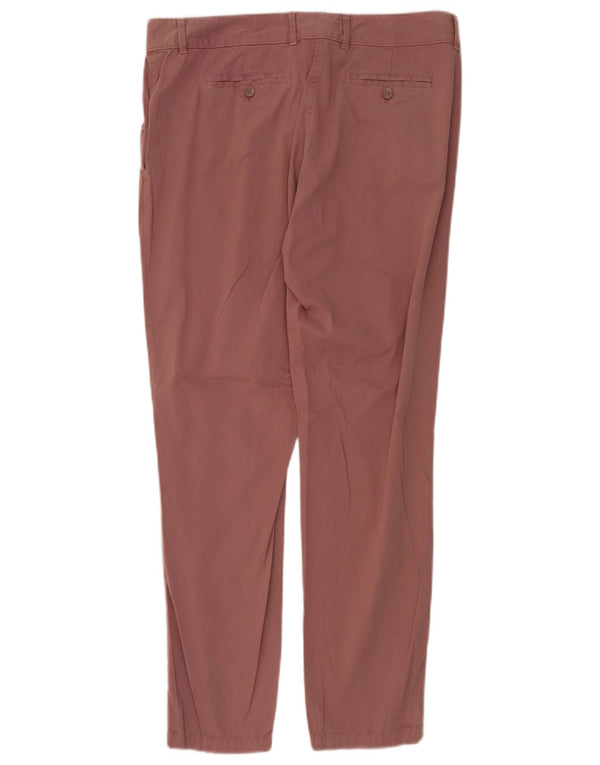 Marks & Spencer Pantalones chinos ajustados para mujer UK 14 Large W36 L30 Algodón rosa