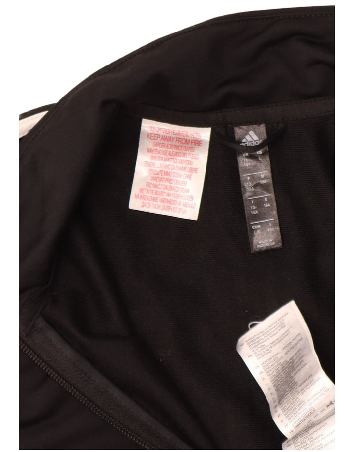 Adidas Chicos Climalite Chándal Top Chaqueta 13-14 Años Negro Poliéster
