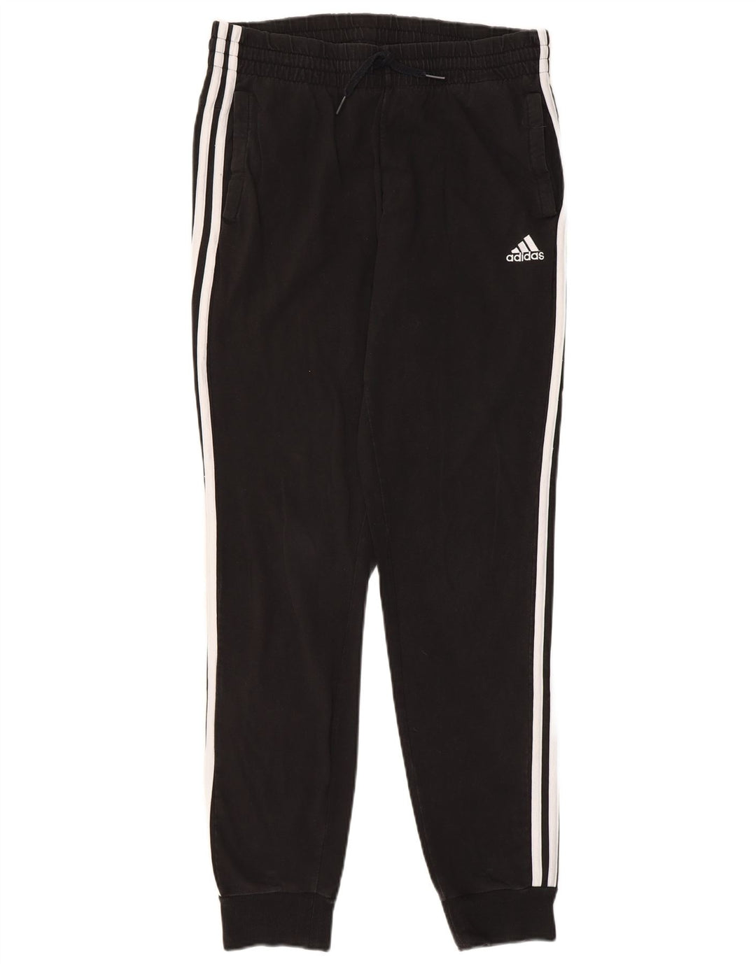 ADIDAS Pantalones de chándal para mujer Joggers UK 12/14 Mediano Negro Algodón