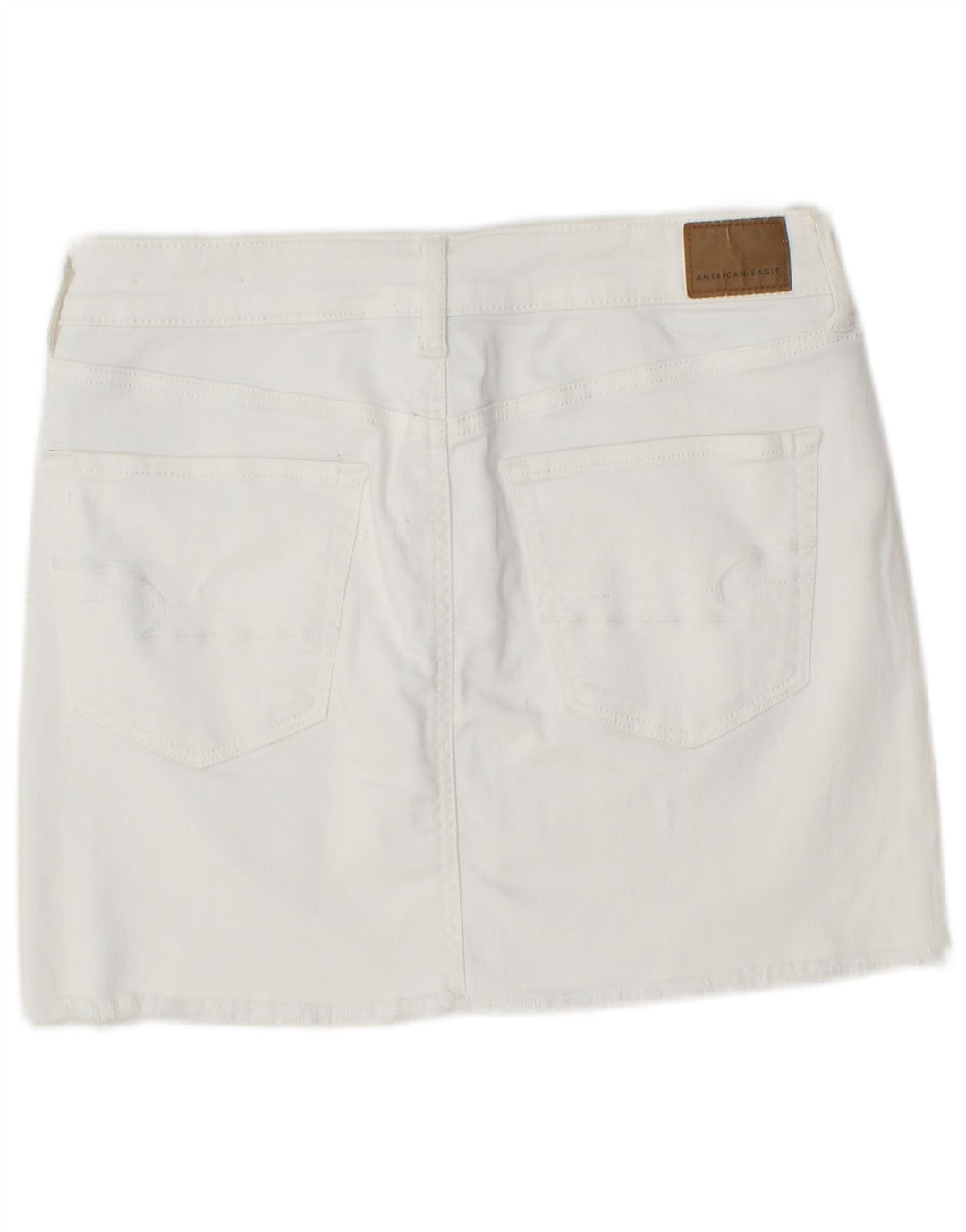 AMERICAN EAGLE Minifalda vaquera para mujer UK 14 Medium W30 Algodón blanco