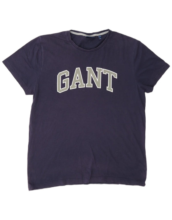 Gant Camiseta Gráfica para Hombre Top XL Azul Marino Algodón