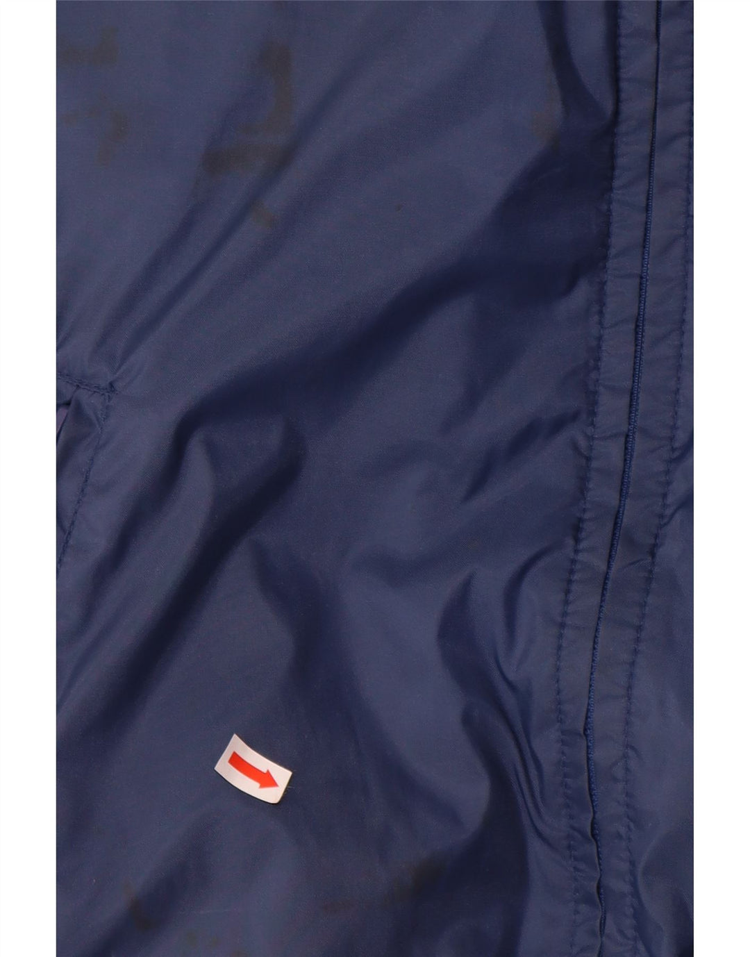 VINTAGE Chaleco reversible para hombre Reino Unido 38 Poliamida azul marino medio