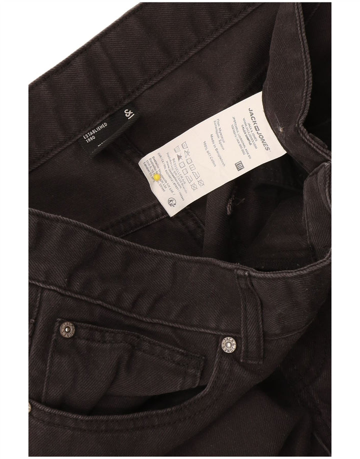 Jack & Jones Vaqueros rectos para hombre W32 L32 Algodón negro