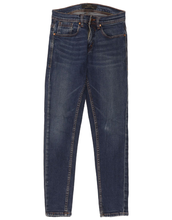 Zara Jeans ajustados para hombre EU 38 Small W30 L31 Algodón azul