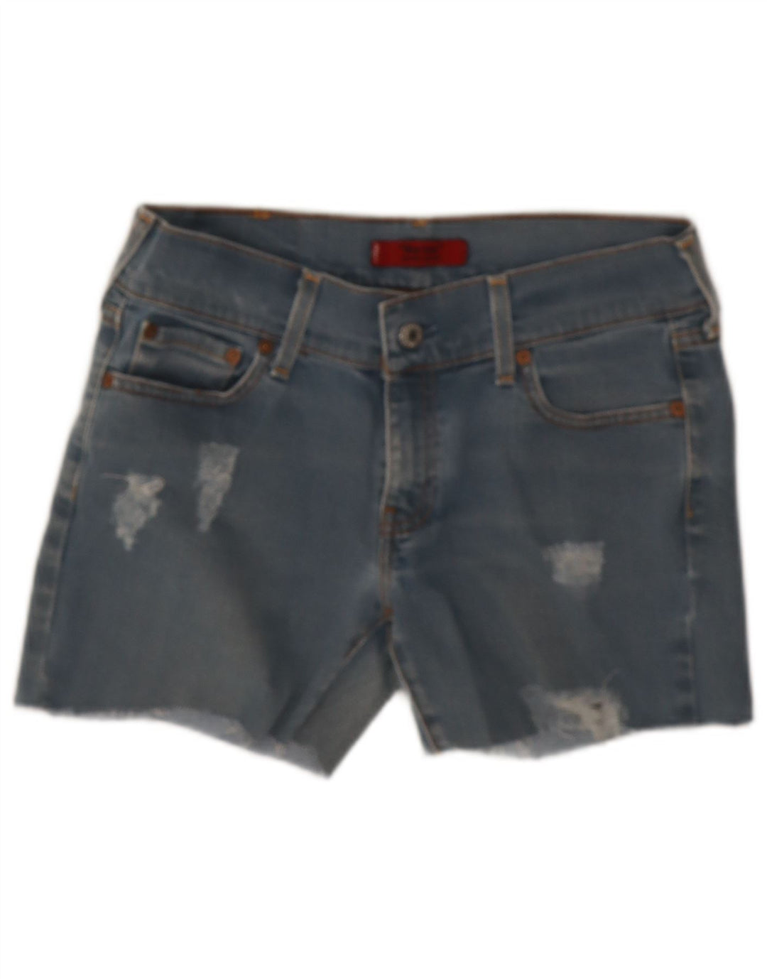 Levi's Mujer 559 Pantalones Cortos De Mezclilla Desgastados W32 Algodón Azul Grande