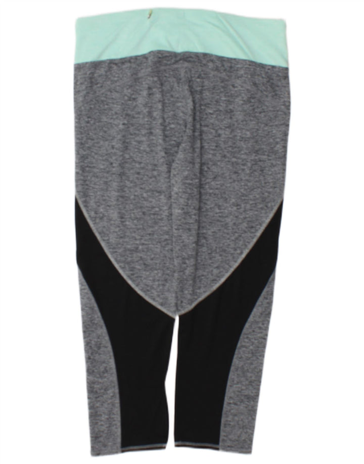 Leggings capri para mujer Marks & Spencer UK 44 Gris medio Colorblock