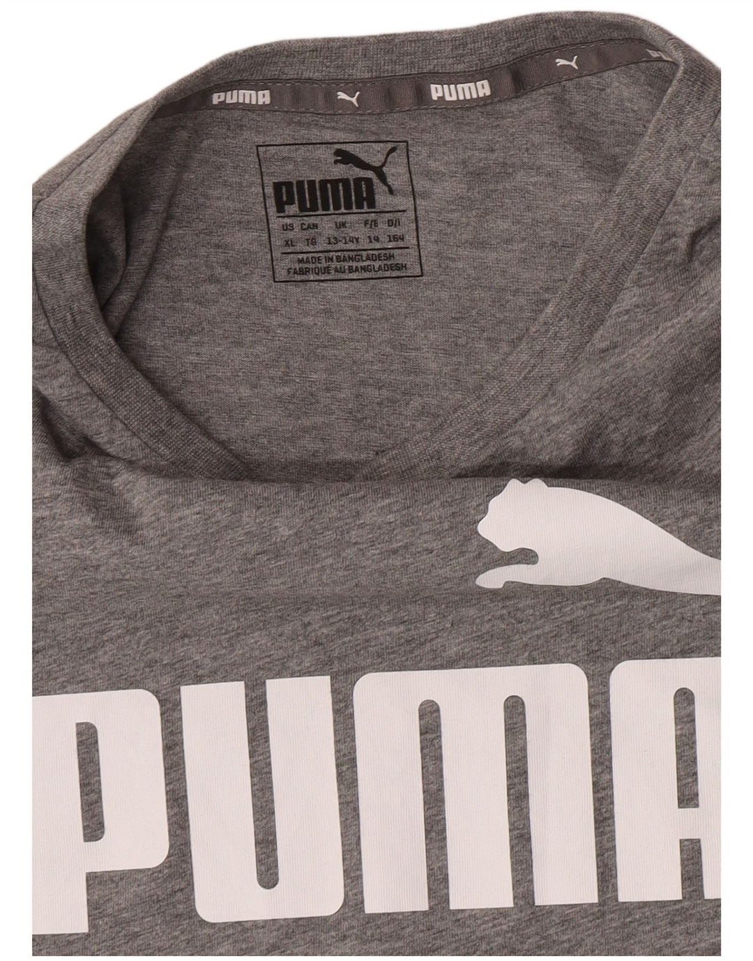 Puma Camiseta sin mangas gráfica para niños 13-14 años Gris moteado