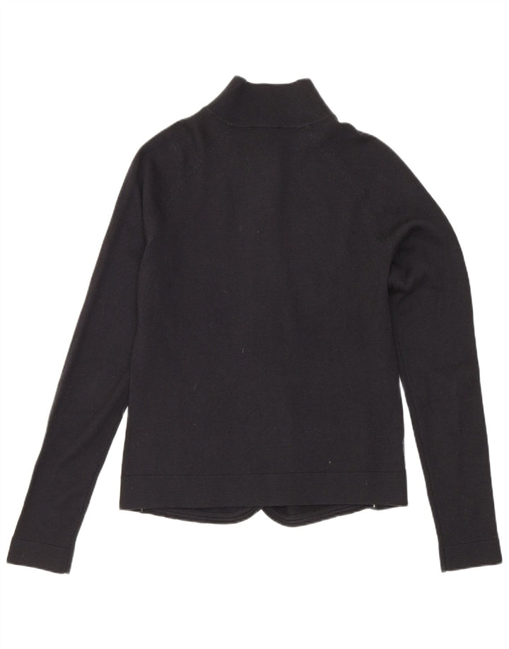 Armani Jeans Mujer Crop Cardigan Suéter IT 40 Pequeño Negro