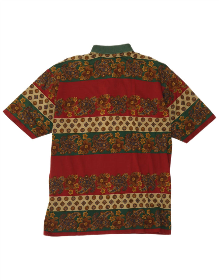 Paul & Shark Polo para hombre de algodón floral multicolor mediano