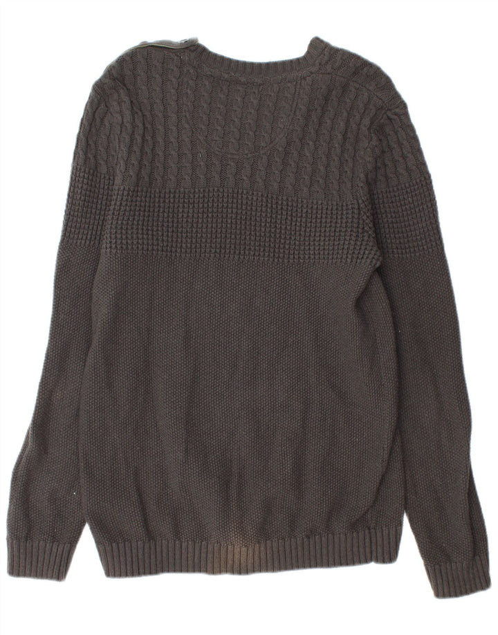 Ted Baker - Jersey para mujer con cuello barco, talla 4, algodón gris grande