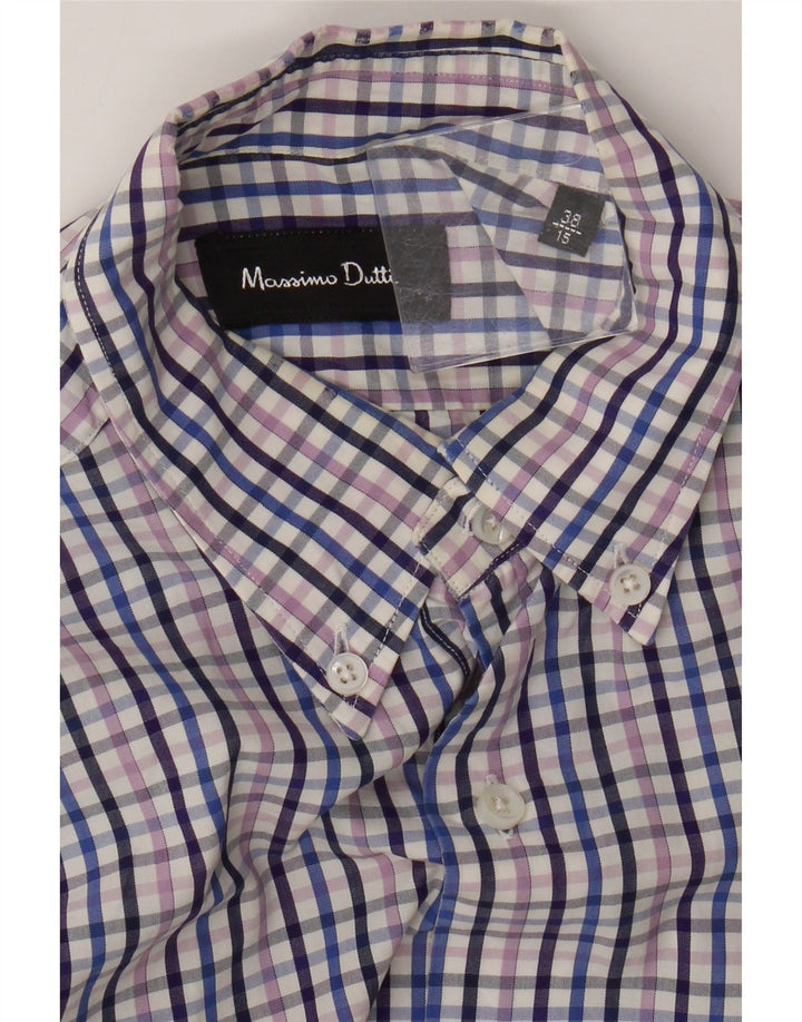 Camisa Massimo Dutti Hombre Talla 38 15 Mediana Cuadros Multicolor