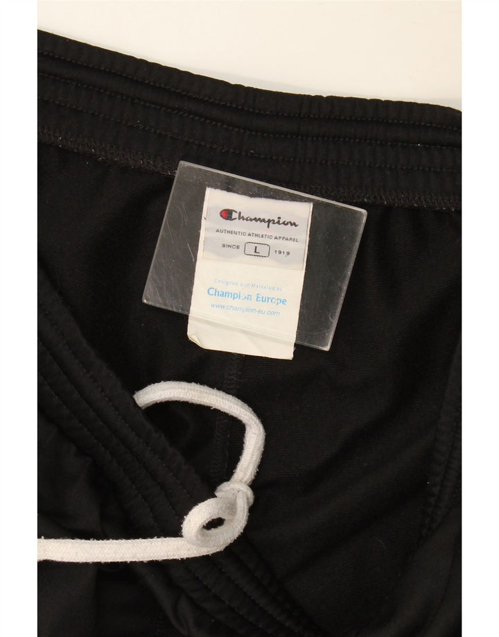 Champion Pantalones De Chándal Para Hombre Large Negro Colorblock Poliéster