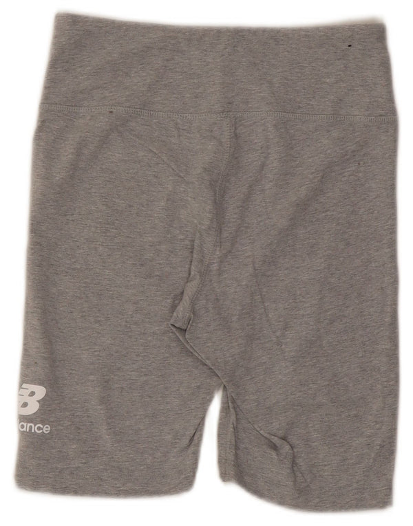 New Balance Pantalones cortos deportivos para mujer UK 8 Small Gris Algodón