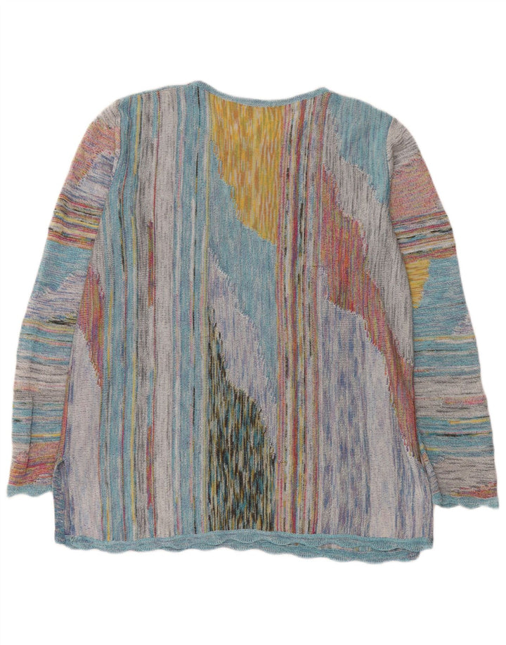 MARCAZZANI Jersey de cuello redondo para mujer UK 46 Large Multicolor