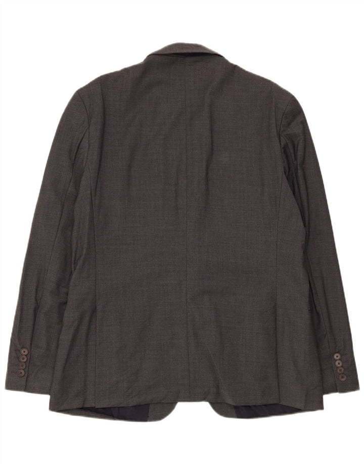 Ted Baker Chaqueta Blazer Slim Fit con 2 Botones para Hombre UK 44 2XL Lana Gris