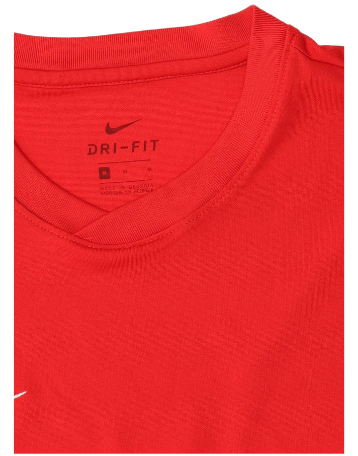 Camiseta Nike Dri Fit para hombre, color rojo medio