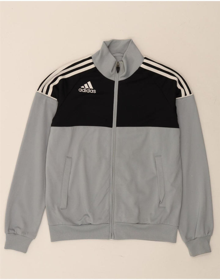 ADIDAS Chaqueta de chándal para niño 13-14 años Gris Poliéster color block