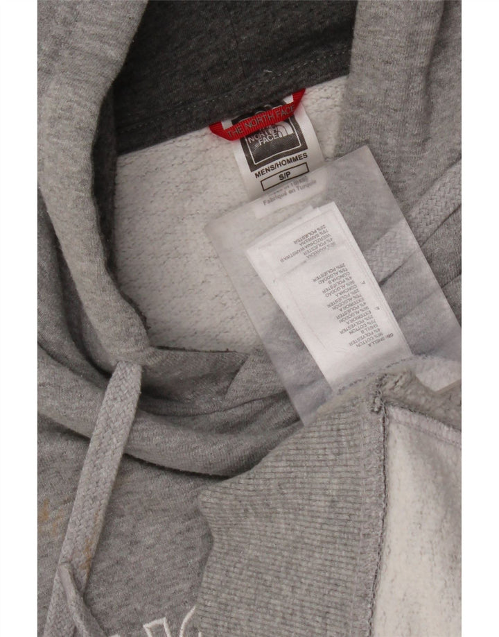 THE NORTH FACE Jersey con capucha gráfica para hombre Pequeño gris Colorblock Algodón