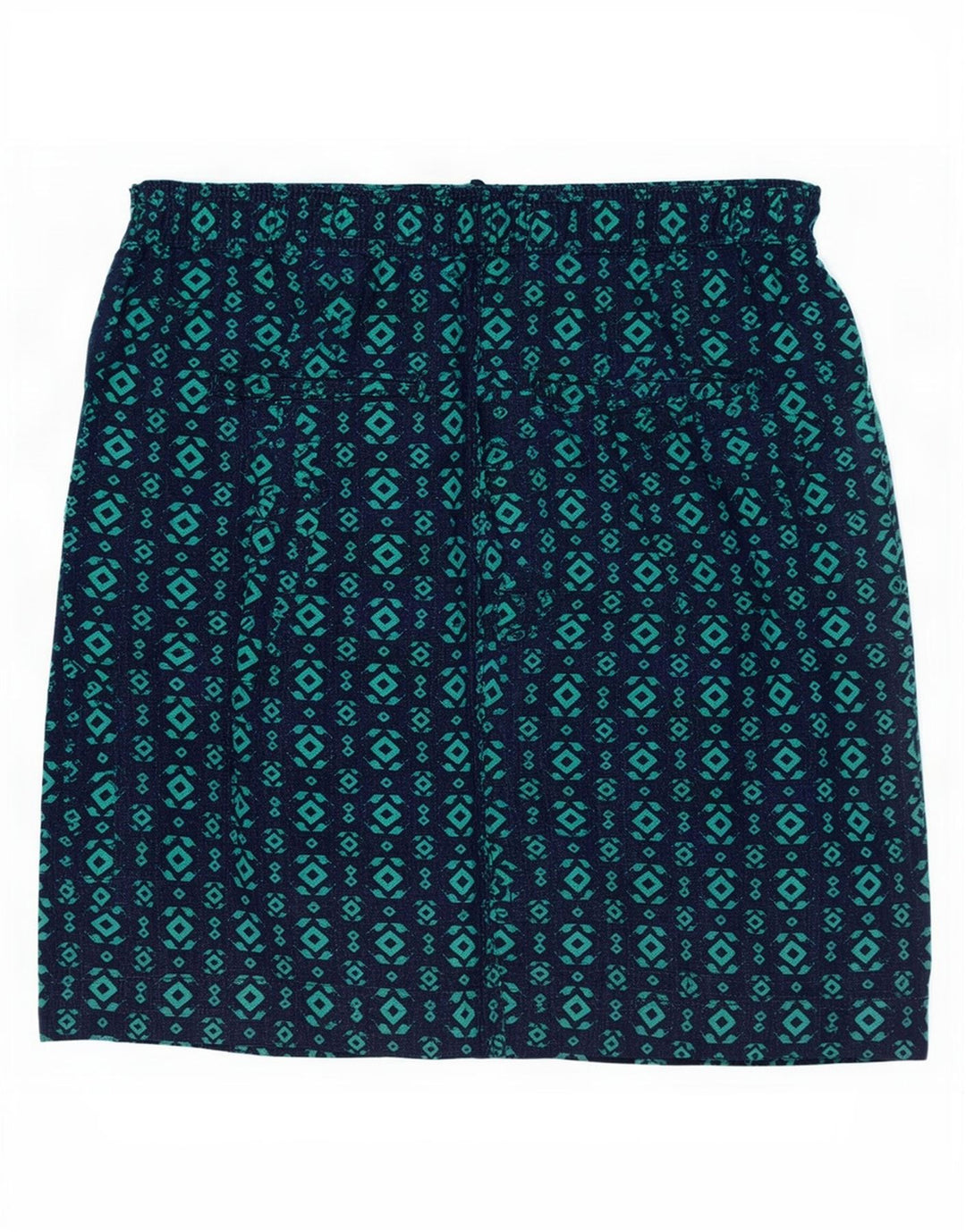 Marks & Spencer Falda acampanada para mujer UK 12 Medium W30 Azul marino Geométrico