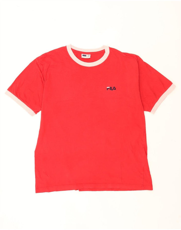 Fila - Camiseta para hombre, talla grande, color rojo