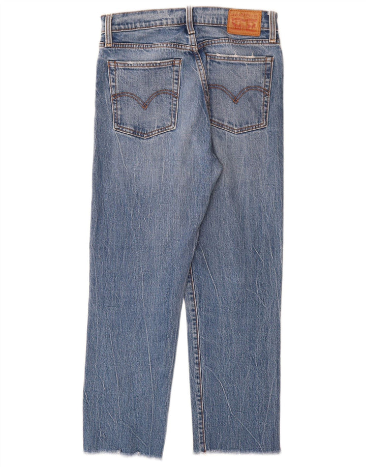 Levi's Vaqueros Rectos Desgastados Para Mujer W27 L26 Algodón Azul