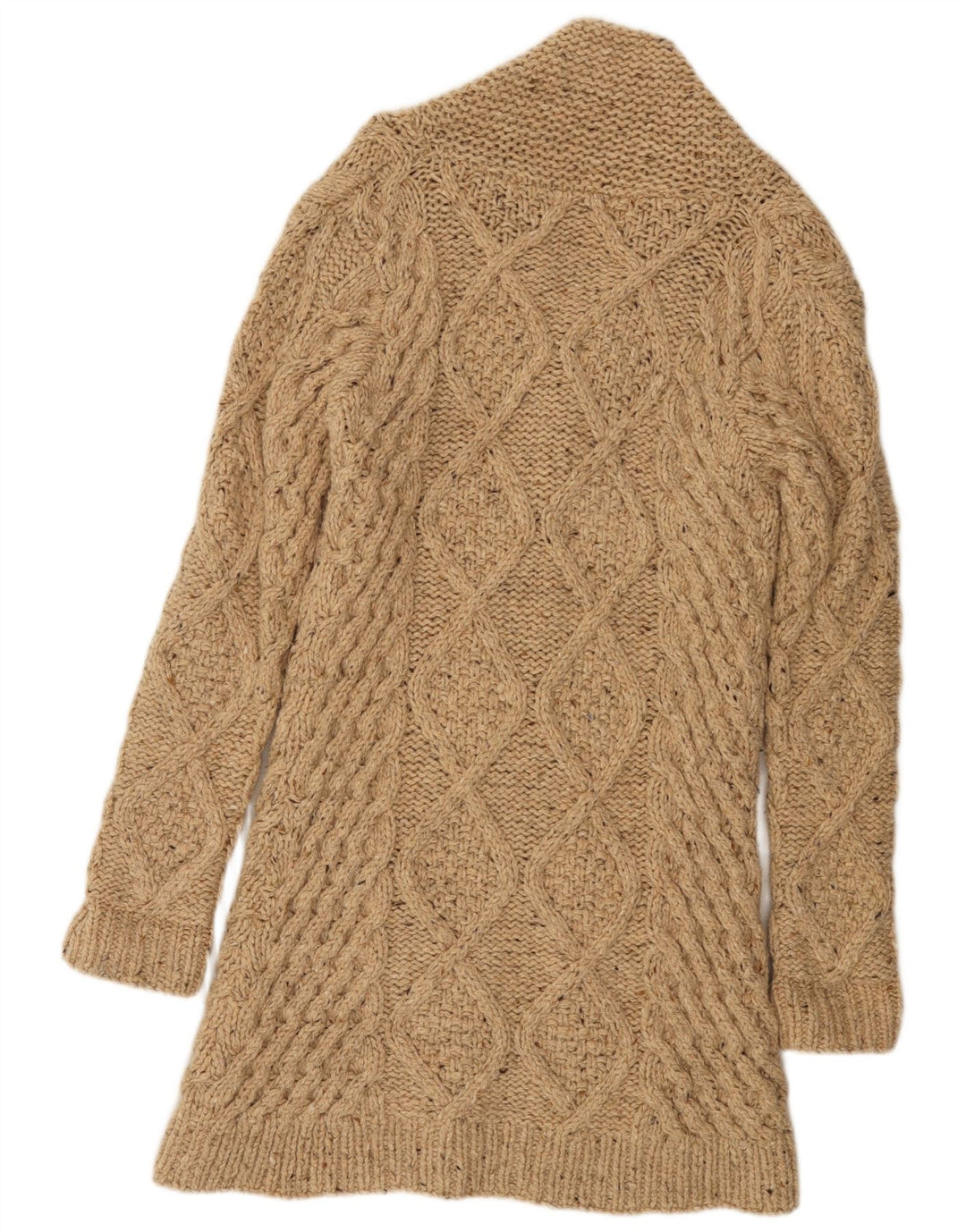 MAISON SCOTCH Suéter de punto a mano para mujer US 4 Pequeño Beige
