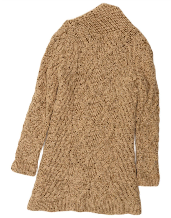 MAISON SCOTCH Suéter de punto a mano para mujer US 4 Pequeño Beige