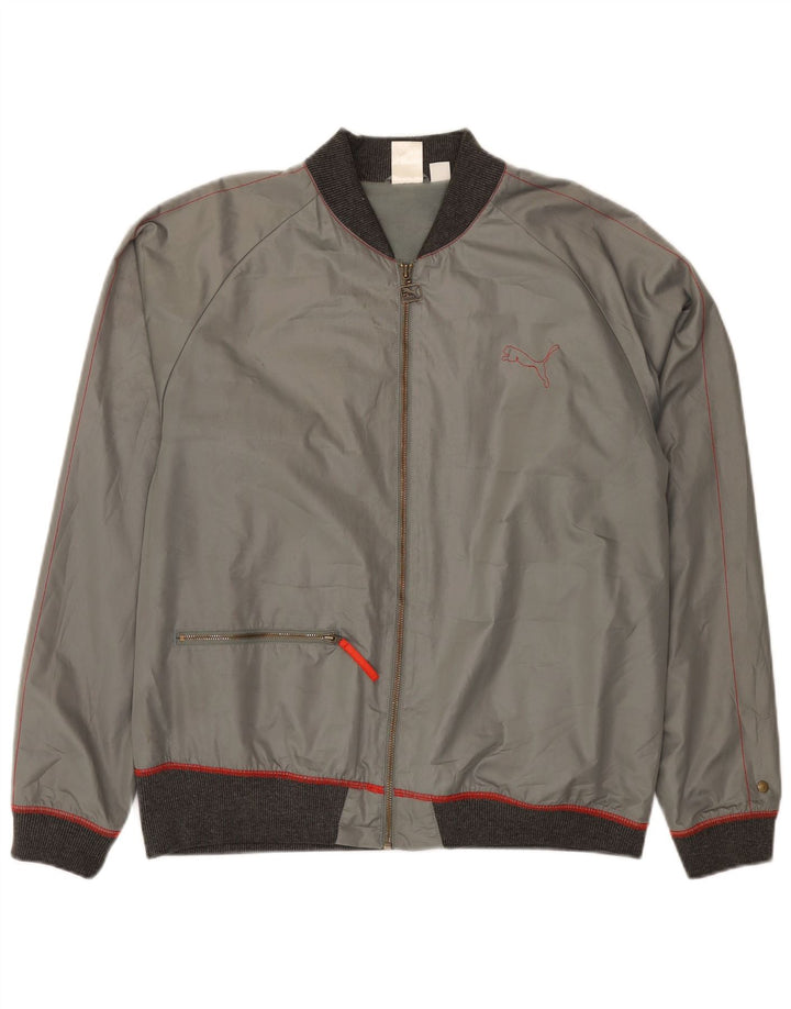Puma Chaqueta Bomber para Hombre UK 38 Gris Medio Colorblock