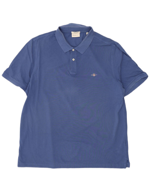 Gant Polo De Corte Regular Para Hombre 2XL Algodón Azul