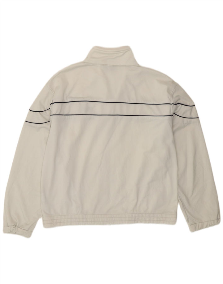Fila Mens Chándal Top Chaqueta Pequeña Poliéster Blanco